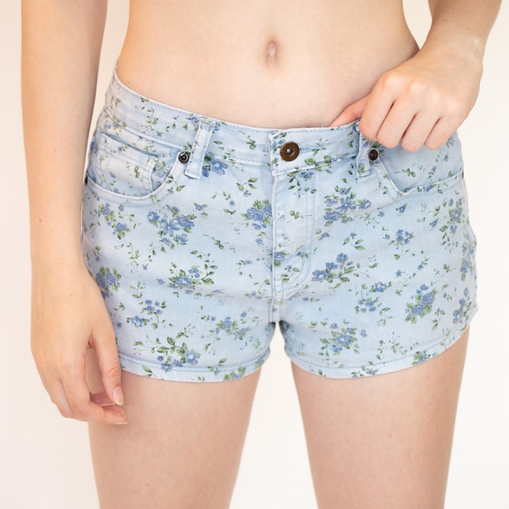 Floral Forever 21 Jean Shorts